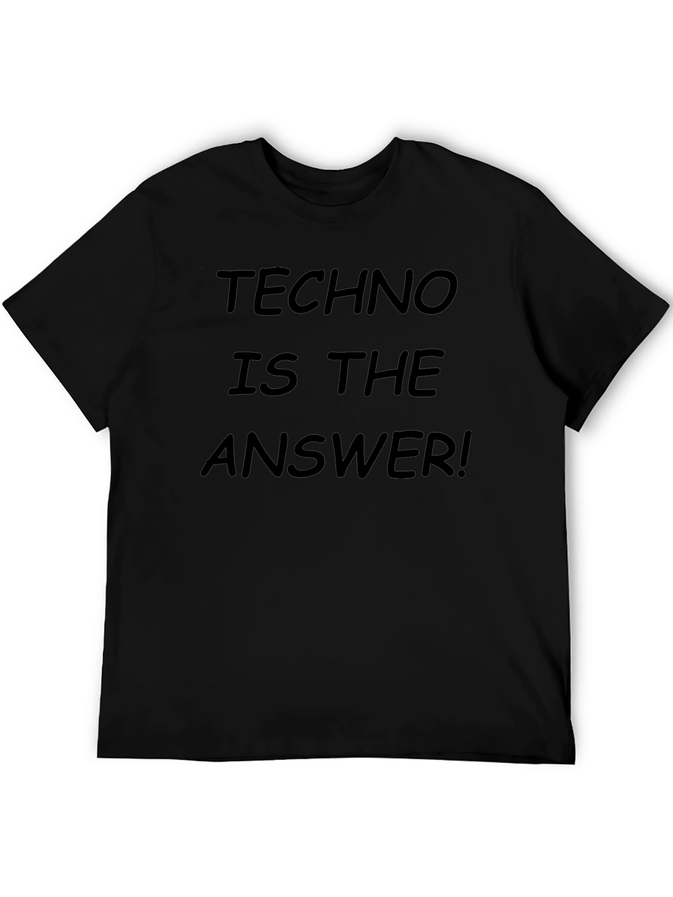 Techno is the Answer Black T-Shirt