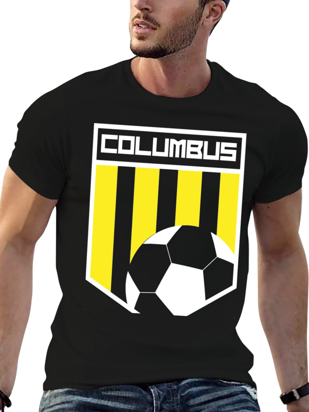Columbus Soccer T-Shirt - Black