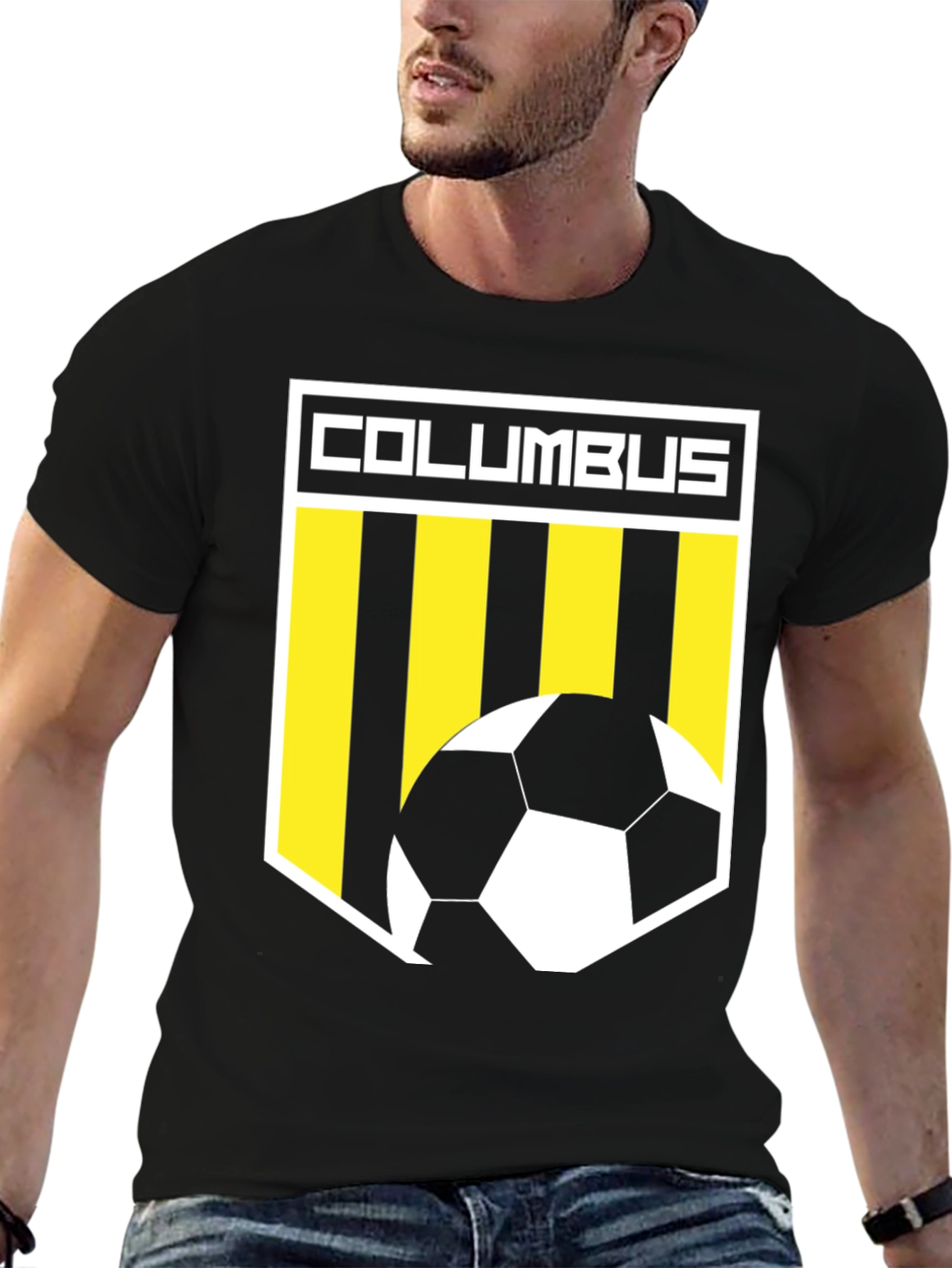 Columbus Soccer T-Shirt - Black