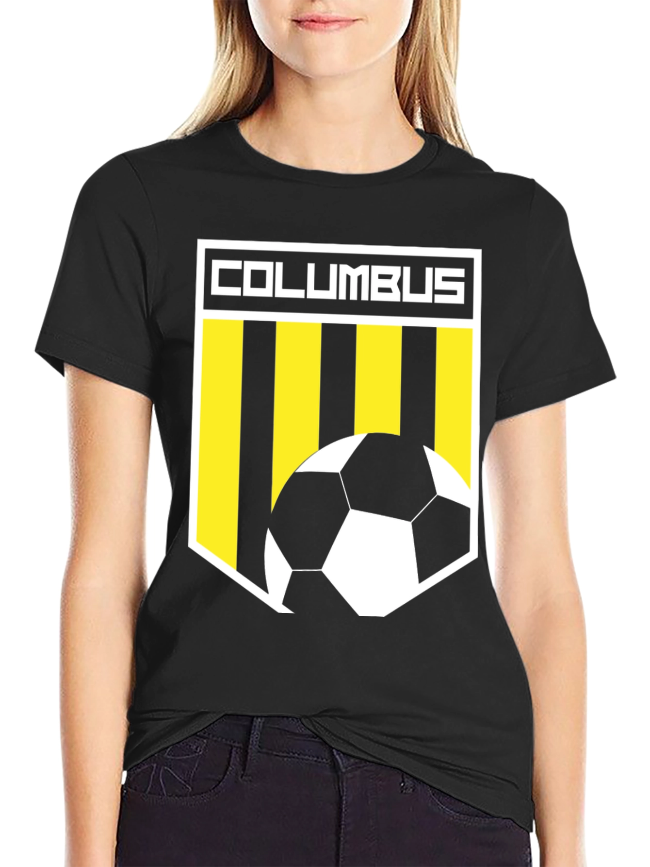 Columbus Soccer T-Shirt - Black