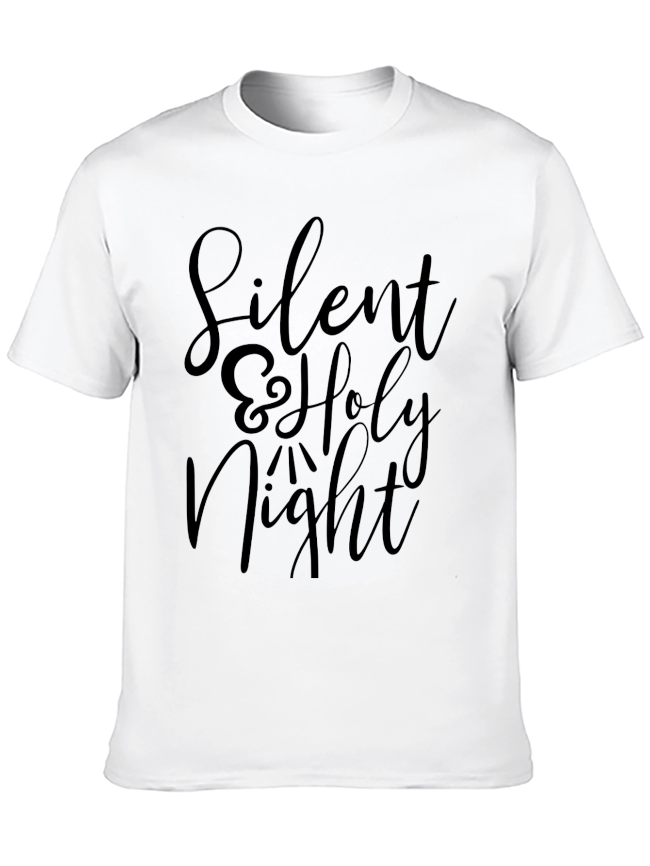 Silent & Holy Night Black T-Shirt