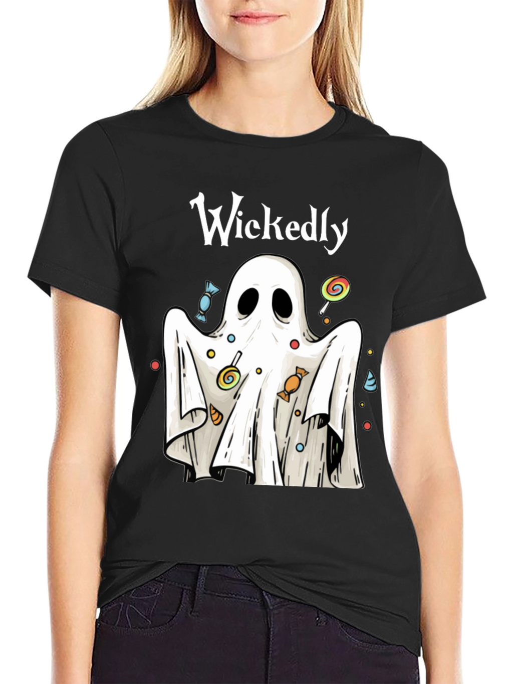 Wickedly Cute Halloween Ghost T-Shirt