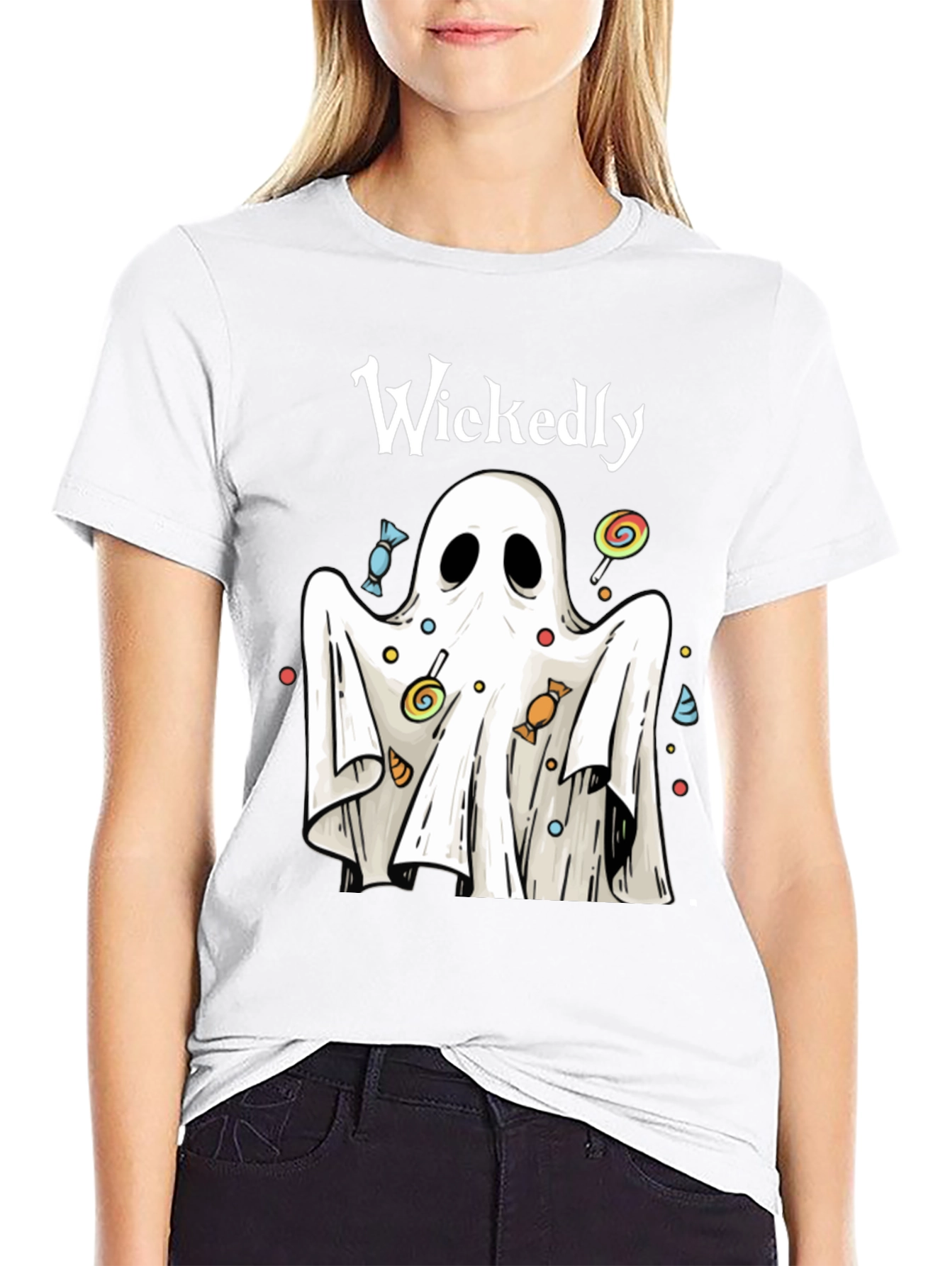 Wickedly Cute Halloween Ghost T-Shirt