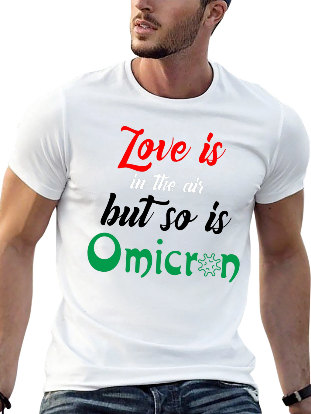 Love & Omicron Graphic Tee - Unisex Black T-Shirt