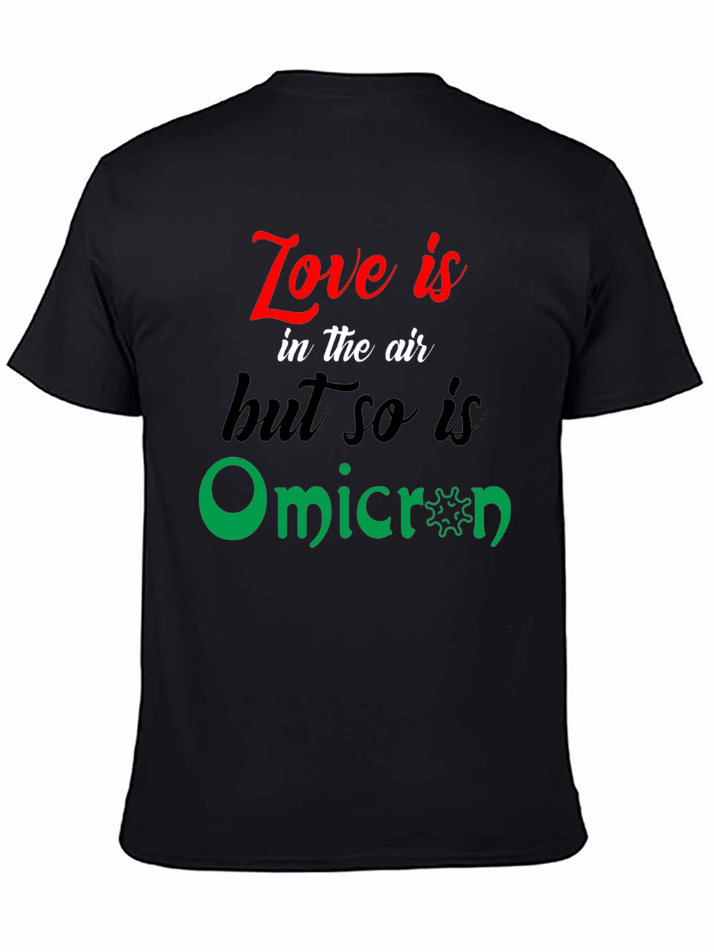 Love & Omicron Graphic Tee - Unisex Black T-Shirt