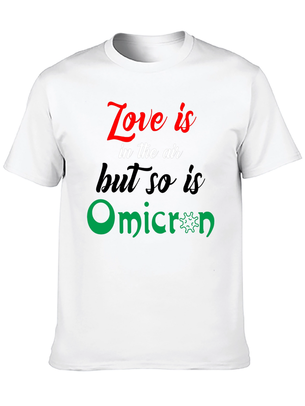 Love & Omicron Graphic Tee - Unisex Black T-Shirt