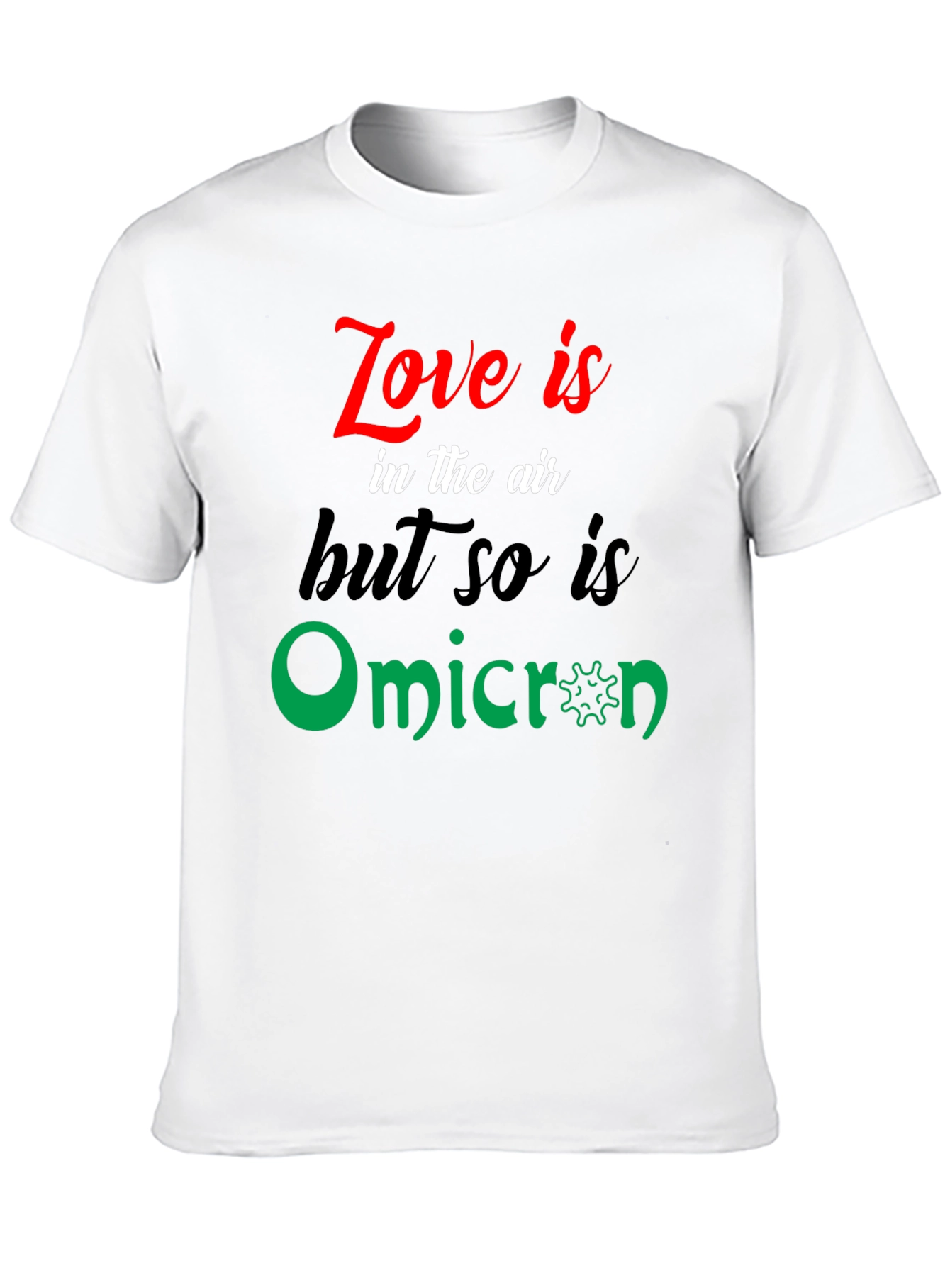 Love & Omicron Graphic Tee - Unisex Black T-Shirt
