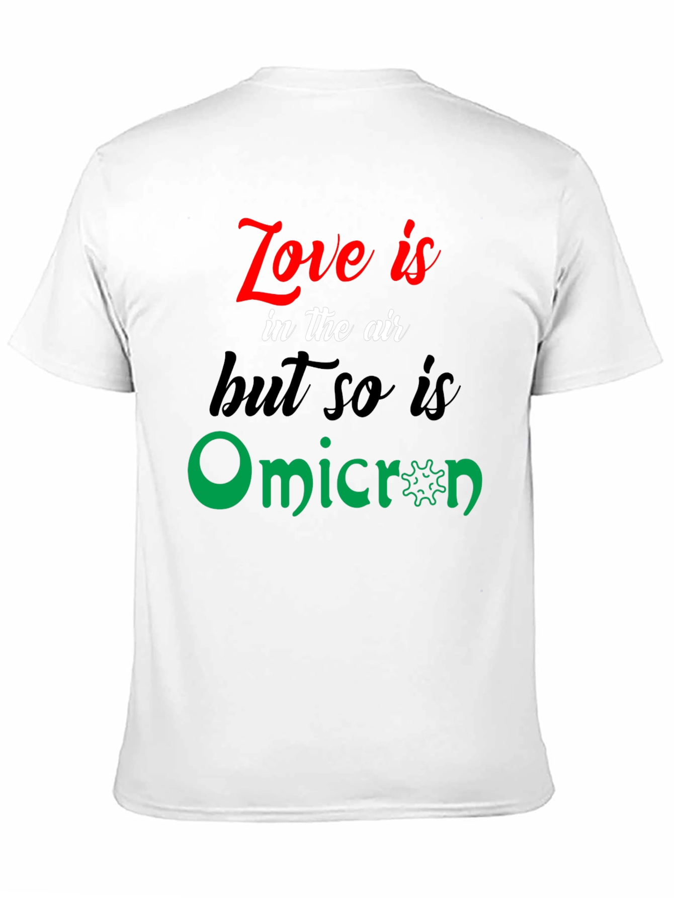 Love & Omicron Graphic Tee - Unisex Black T-Shirt