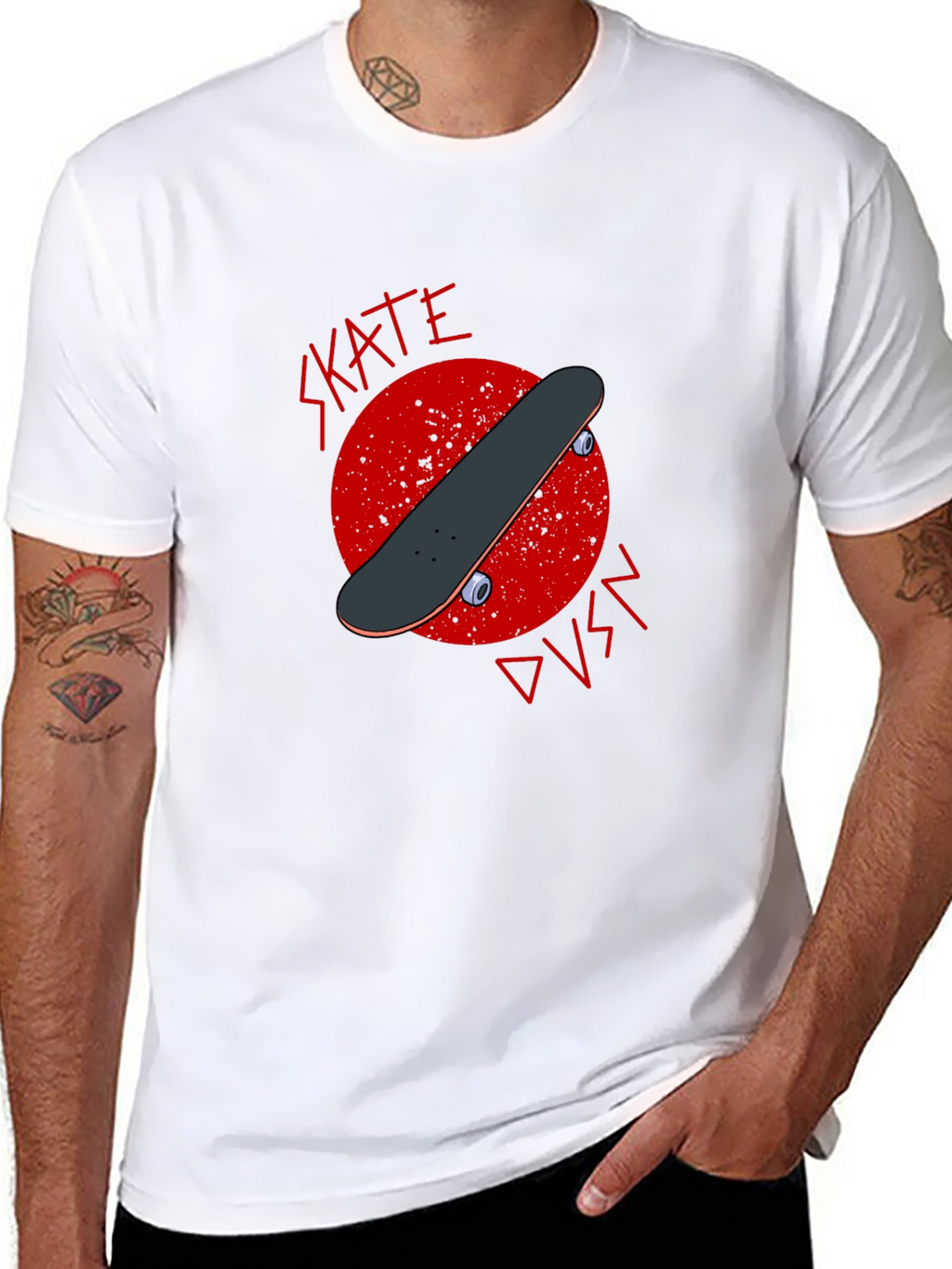 Skate DVSN Graphic Tee - Edgy Skateboarder Style