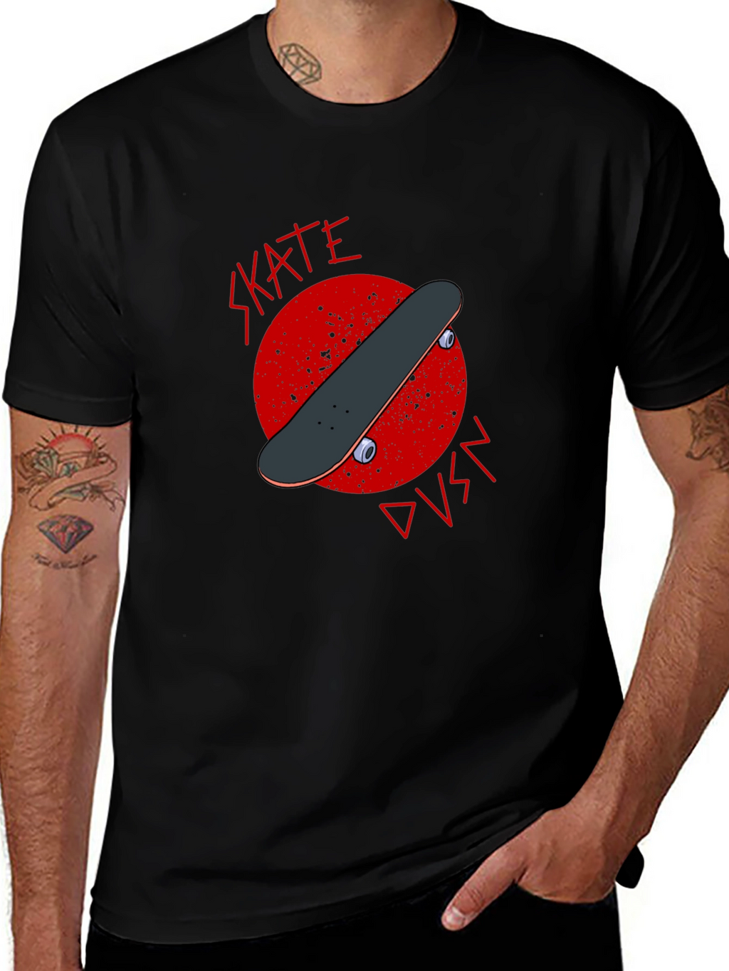 Skate DVSN Graphic Tee - Edgy Skateboarder Style