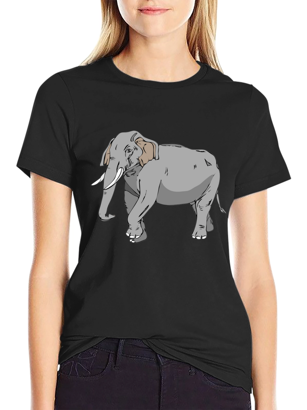 Elephant Graphic Tee - Stylish Animal Lovers Shirt