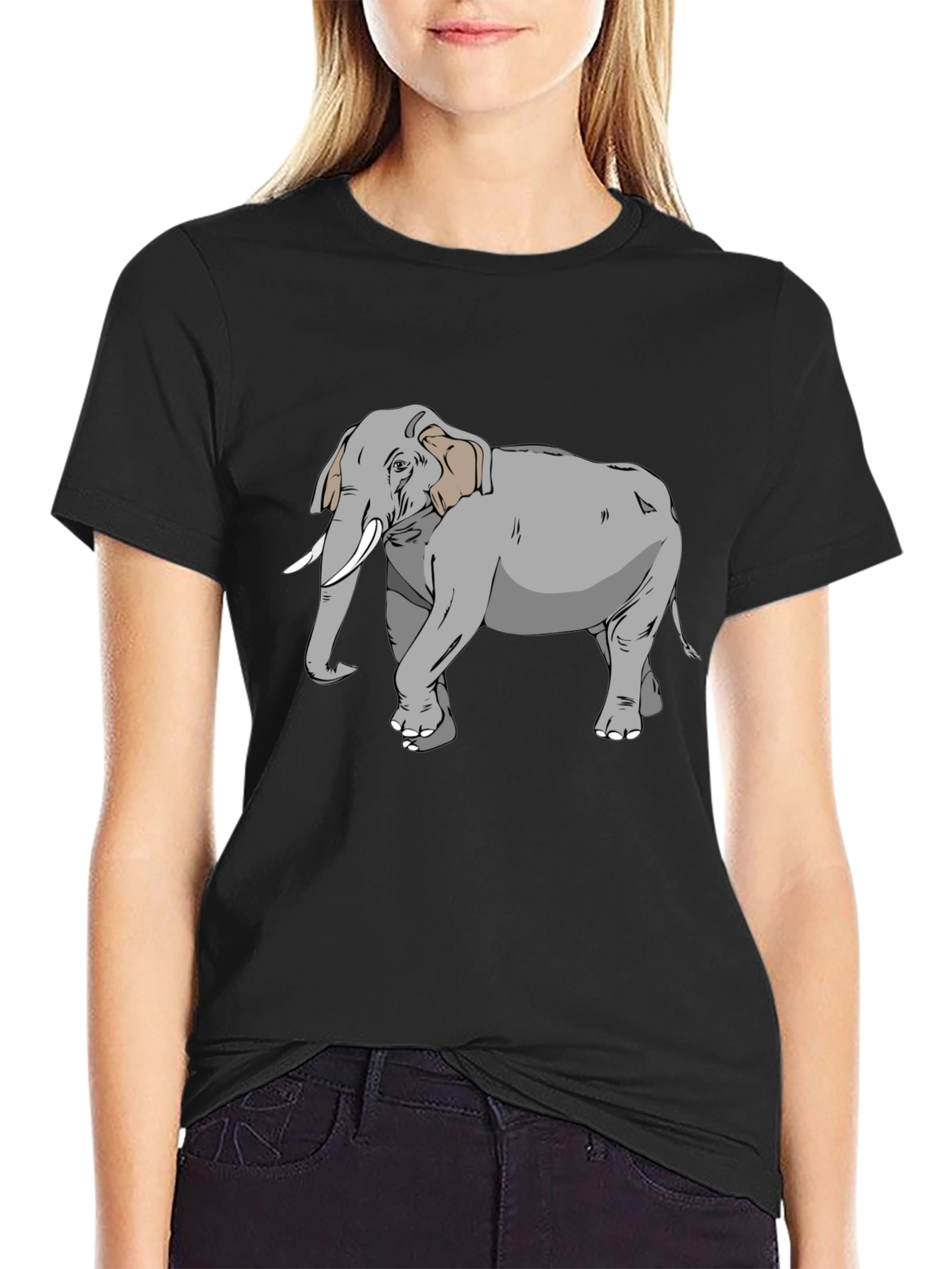 Elephant Graphic Tee - Stylish Animal Lovers Shirt