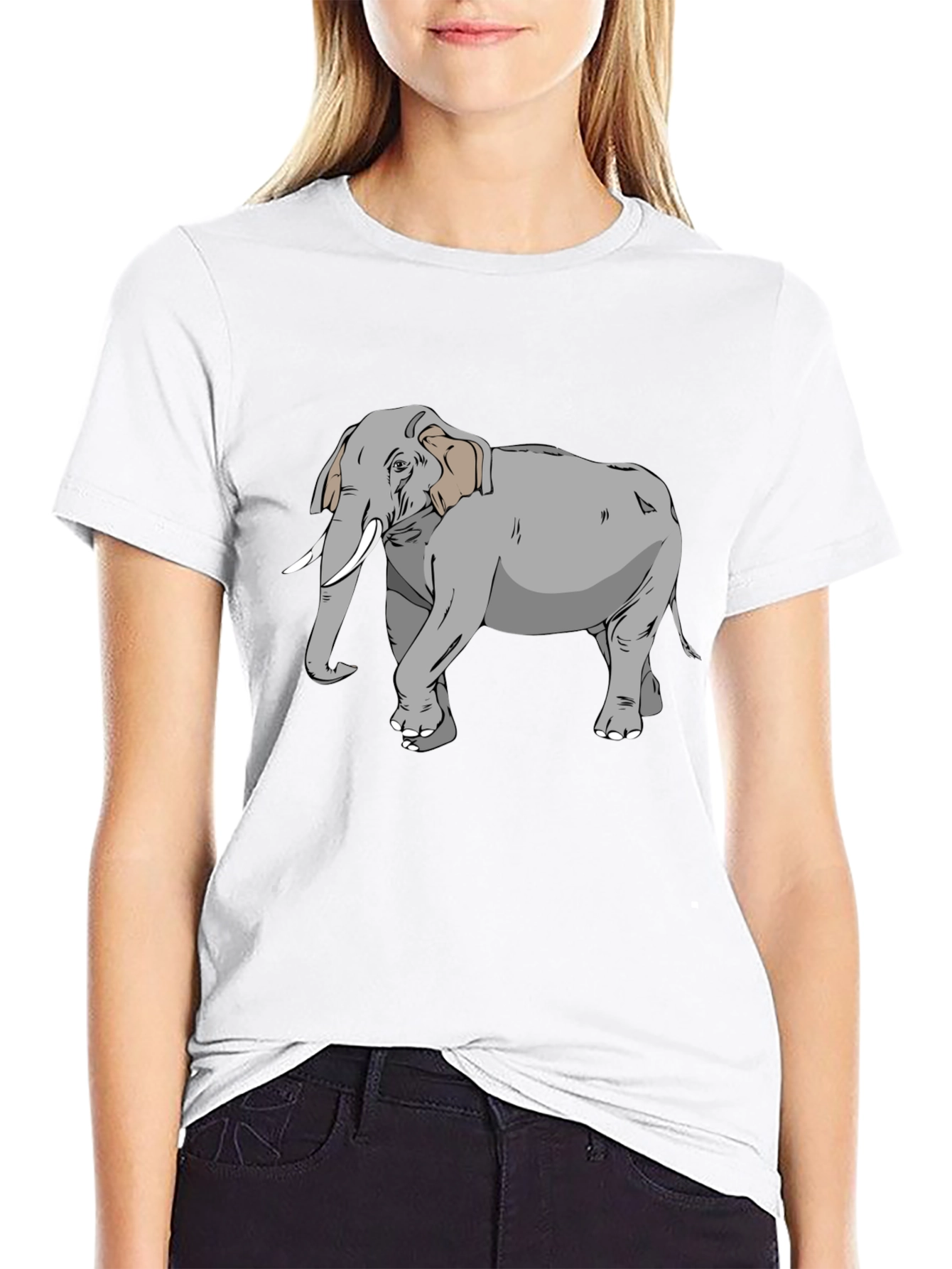 Elephant Graphic Tee - Stylish Animal Lovers Shirt