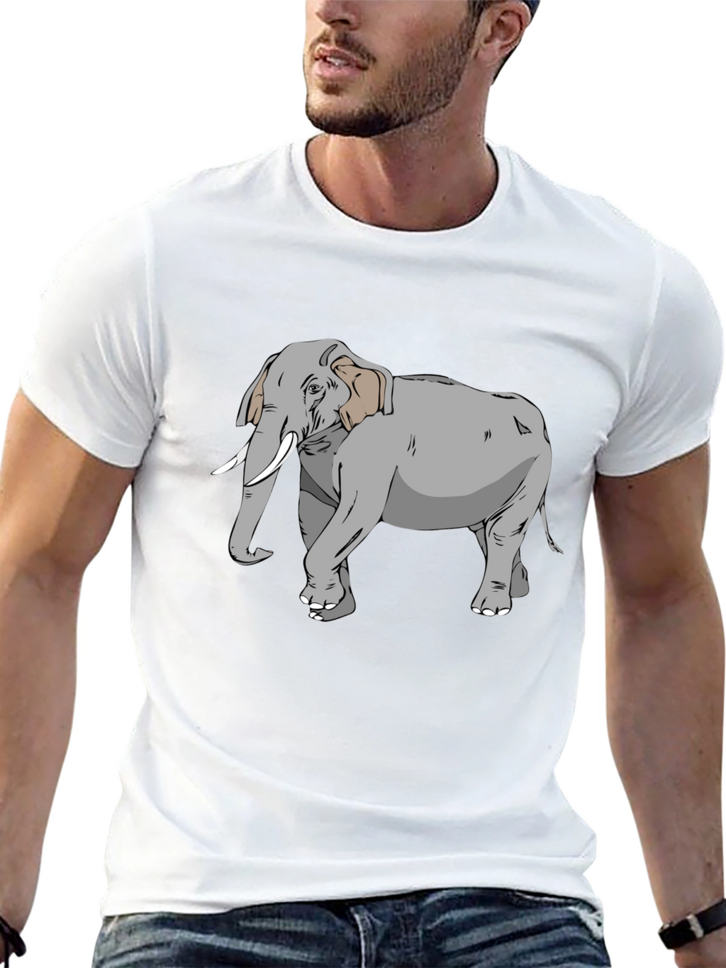 Elephant Graphic Tee - Stylish Animal Lovers Shirt