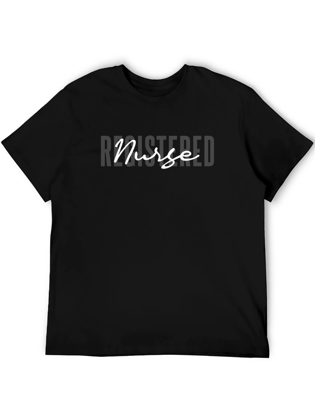 Registered Nurse T-Shirt - Black Cotton Tee