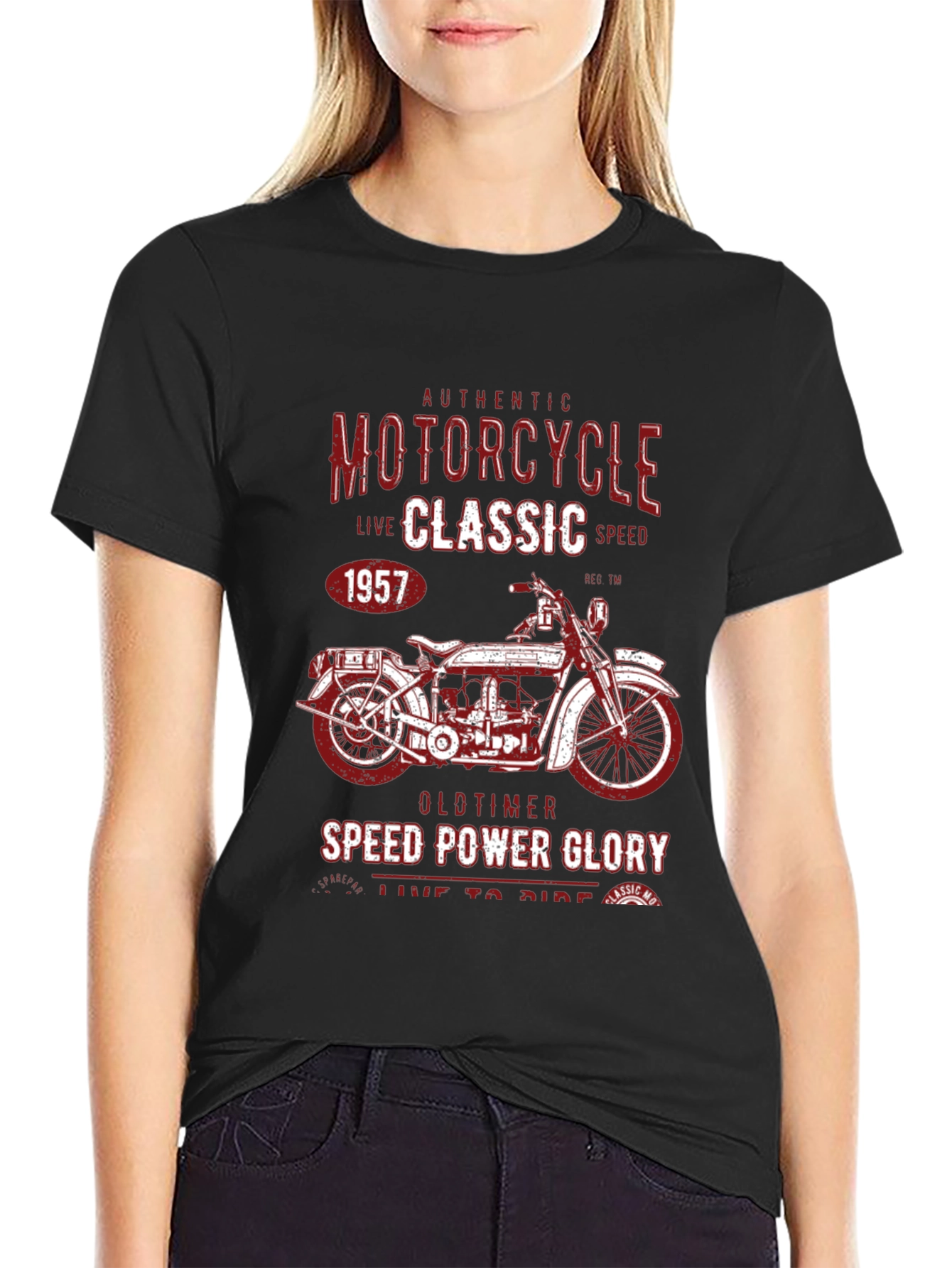 Vintage Motorcycle Graphic T-Shirt - Classic Design