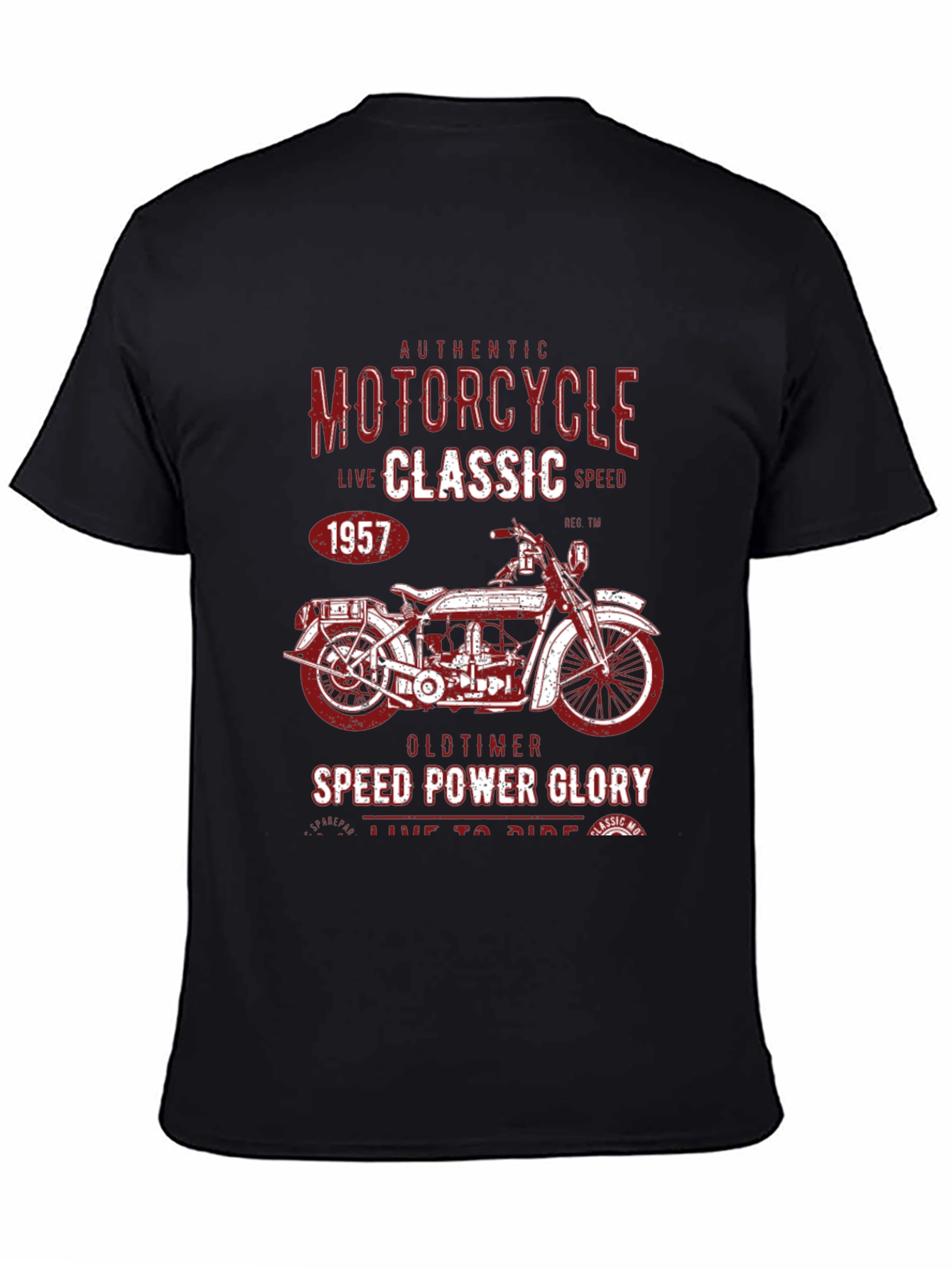 Vintage Motorcycle Graphic T-Shirt - Classic Design