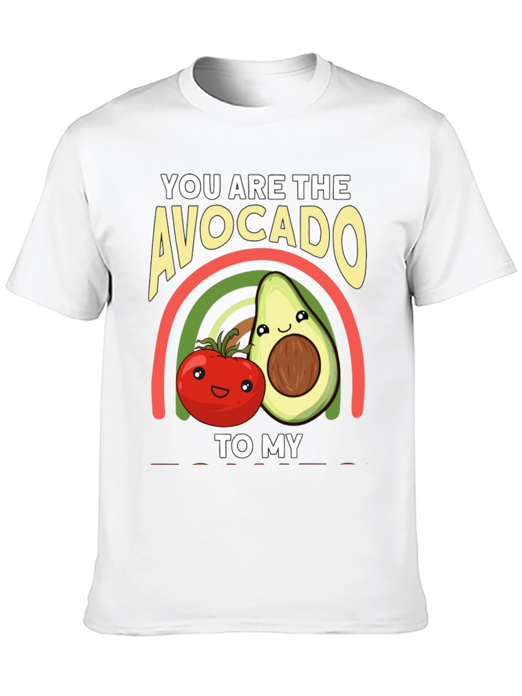 Avocado to My Tomato Graphic T-Shirt