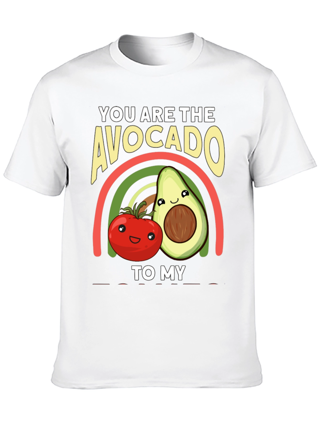 Avocado to My Tomato Graphic T-Shirt