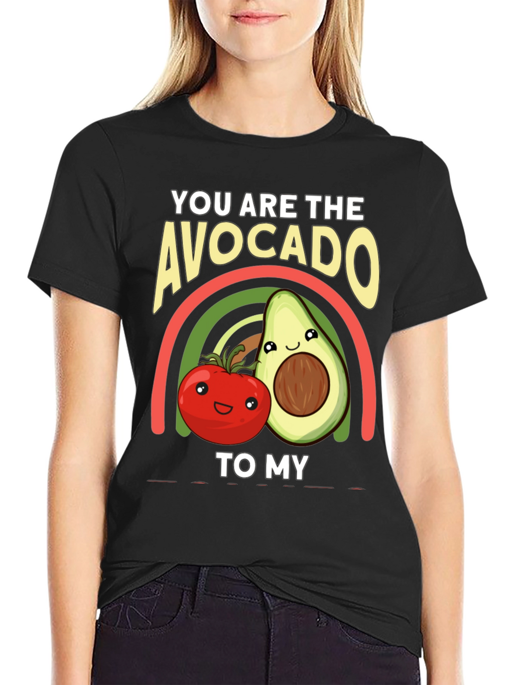 Avocado to My Tomato Graphic T-Shirt