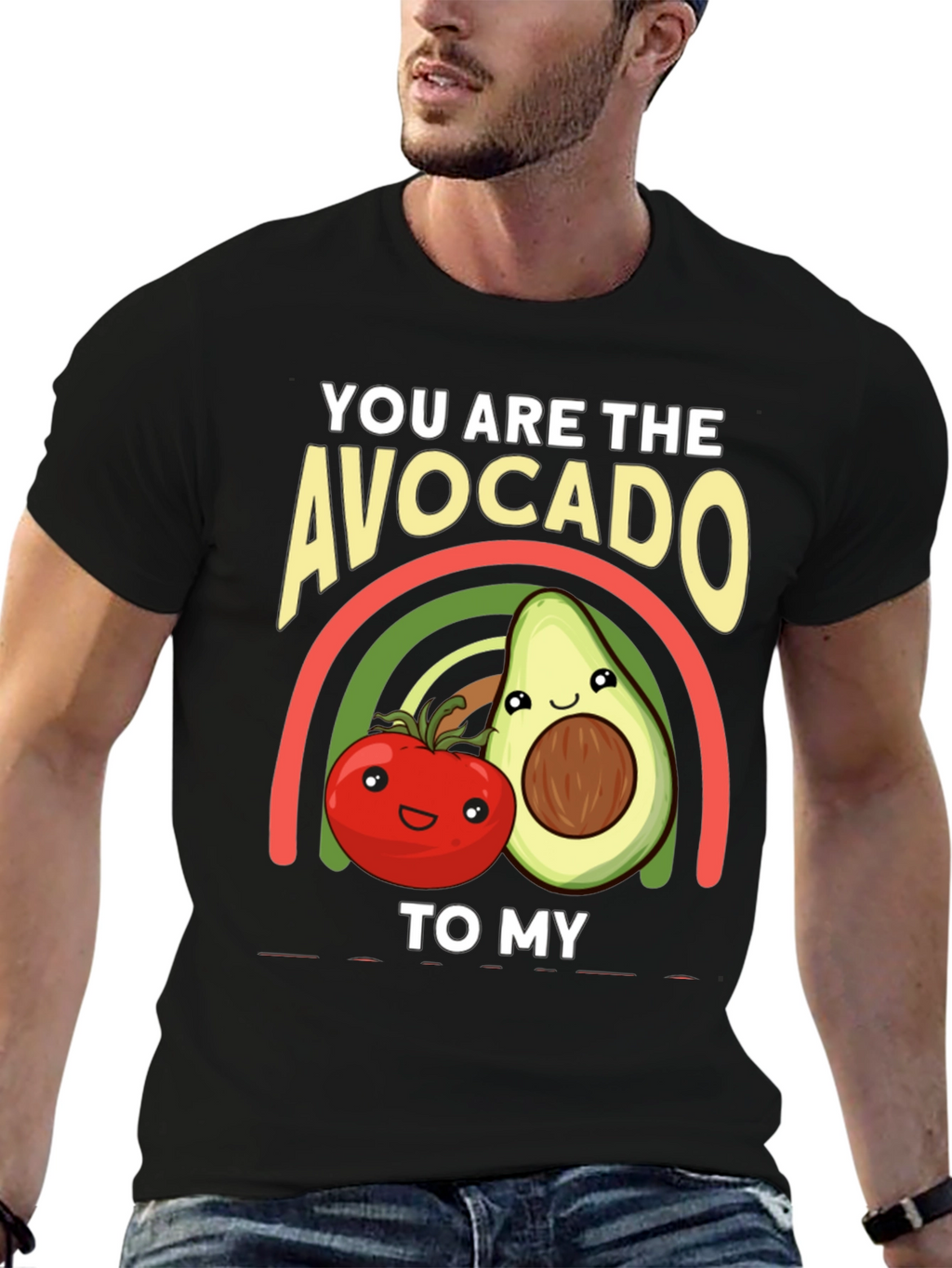 Avocado to My Tomato Graphic T-Shirt