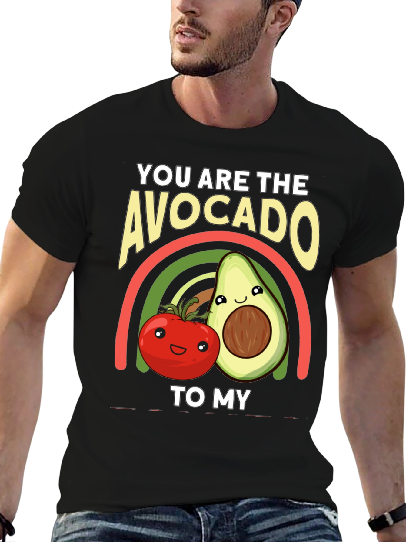 Avocado to My Tomato Graphic T-Shirt