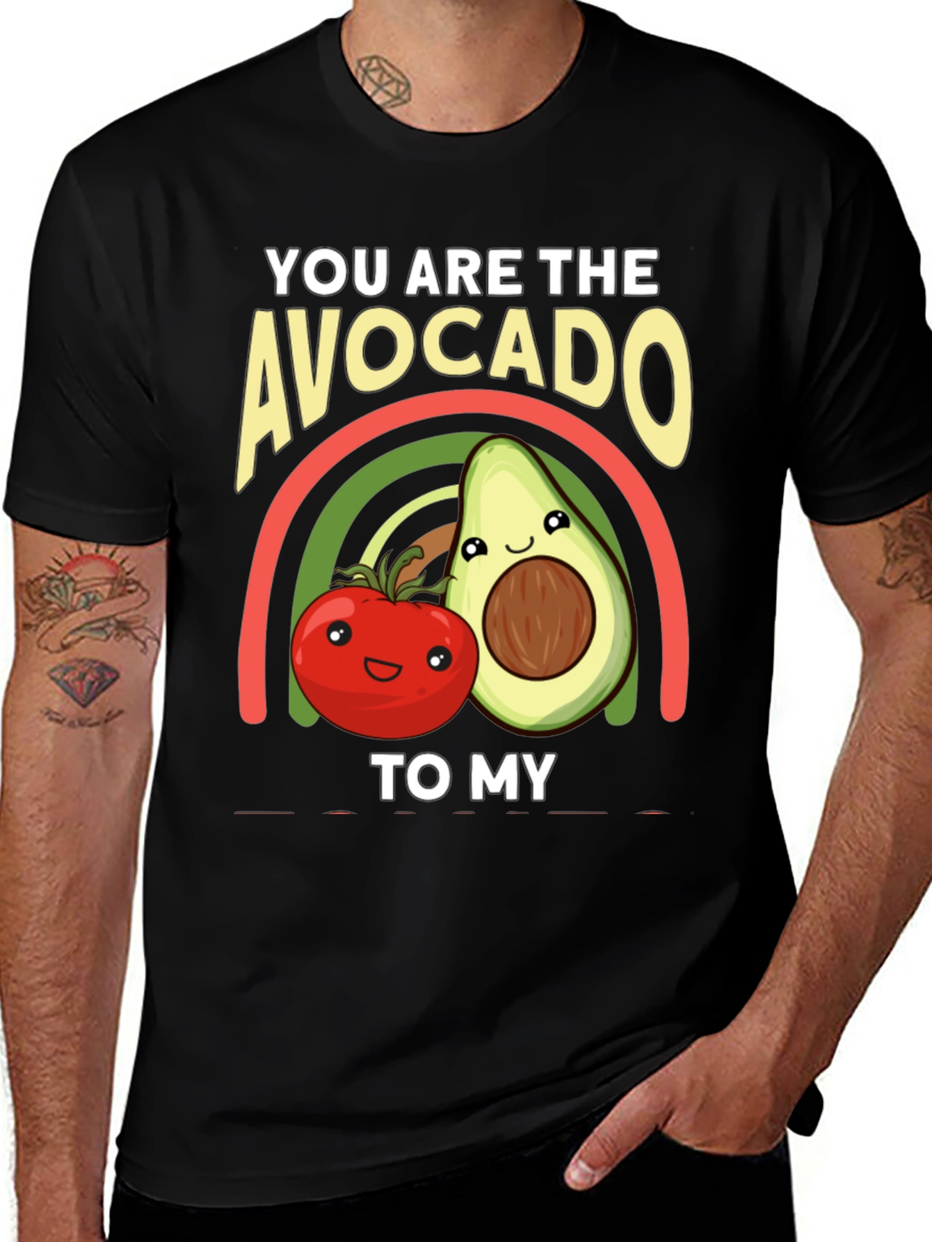 Avocado to My Tomato Graphic T-Shirt