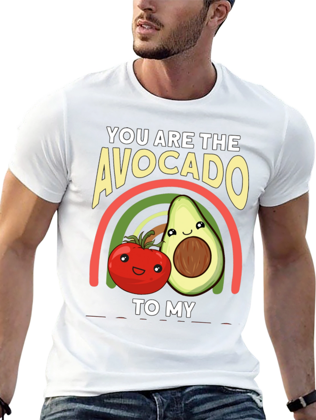 Avocado to My Tomato Graphic T-Shirt