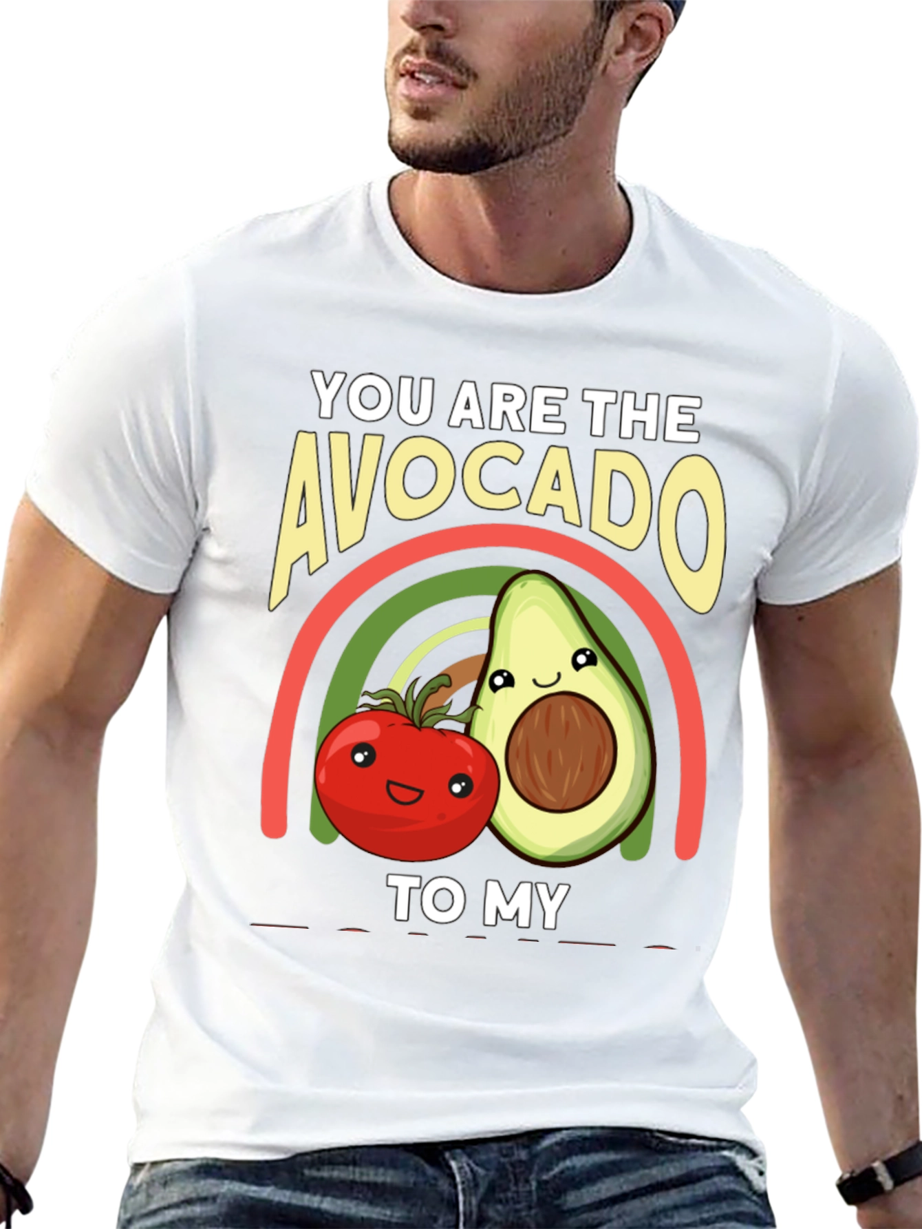 Avocado to My Tomato Graphic T-Shirt