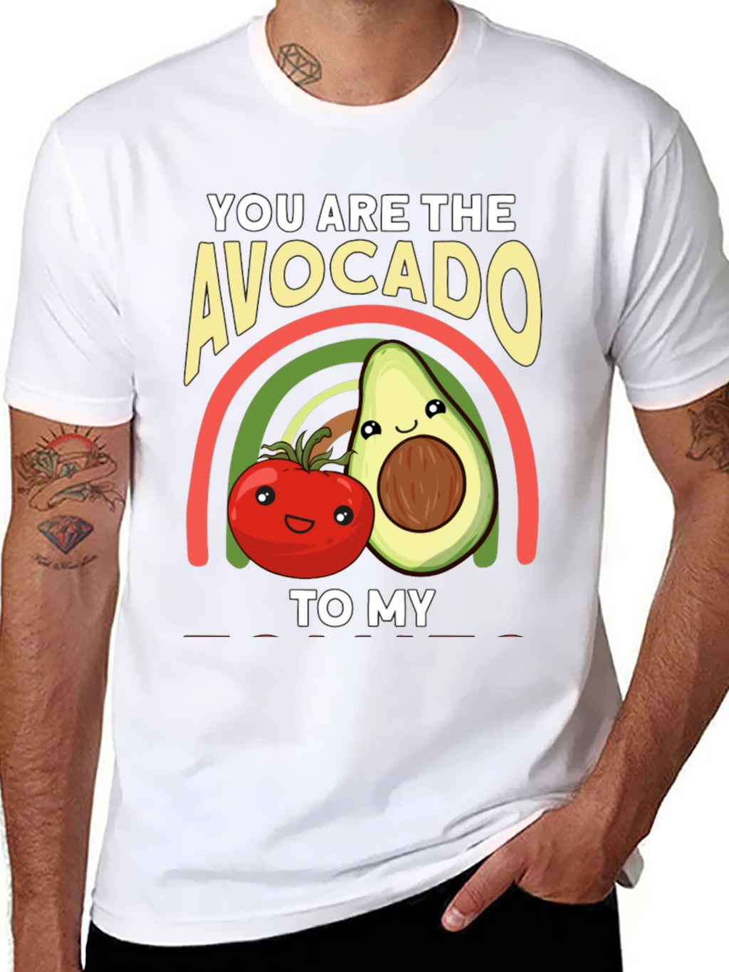Avocado to My Tomato Graphic T-Shirt