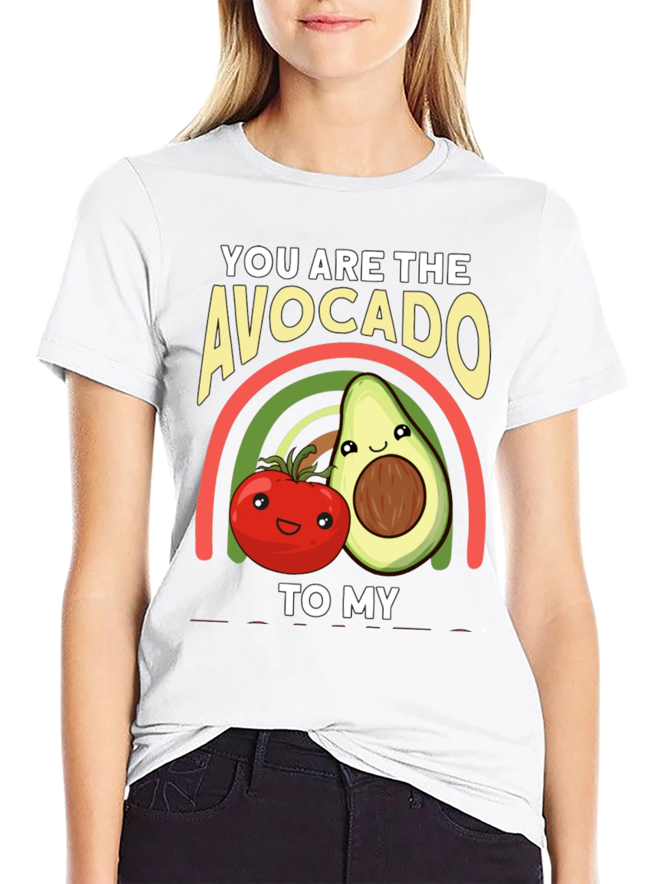 Avocado to My Tomato Graphic T-Shirt