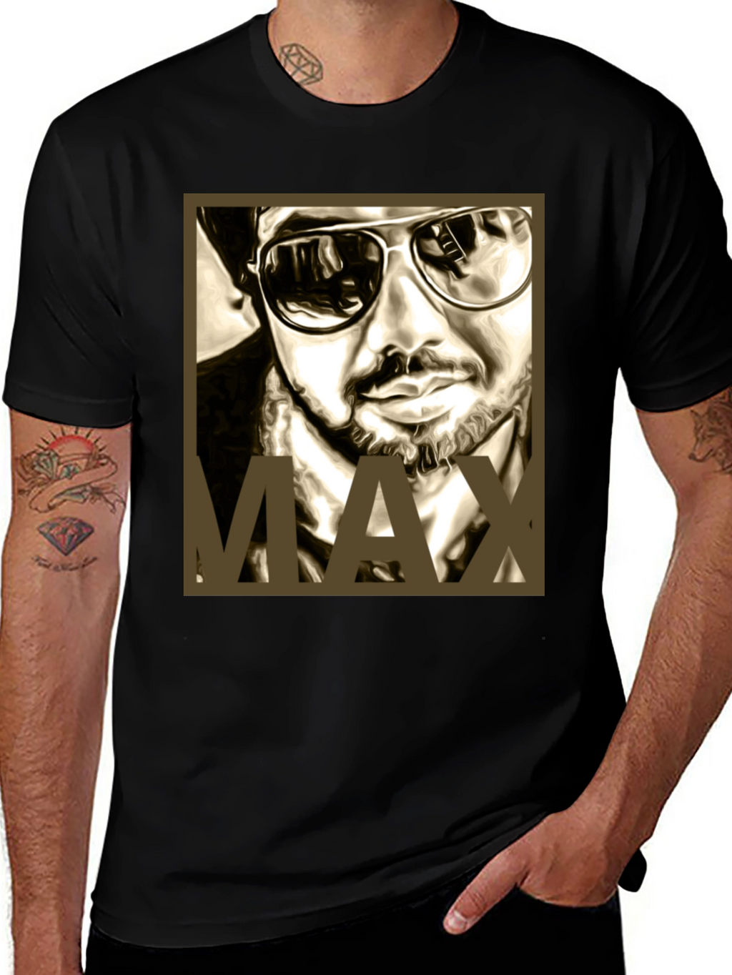 Cool MAX Graphic Black T-Shirt