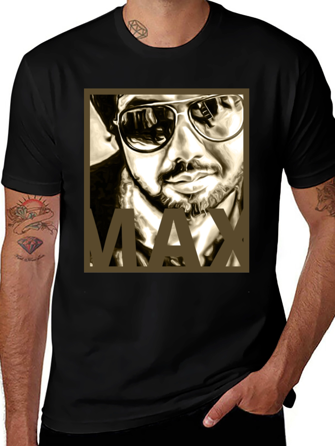 Cool MAX Graphic Black T-Shirt