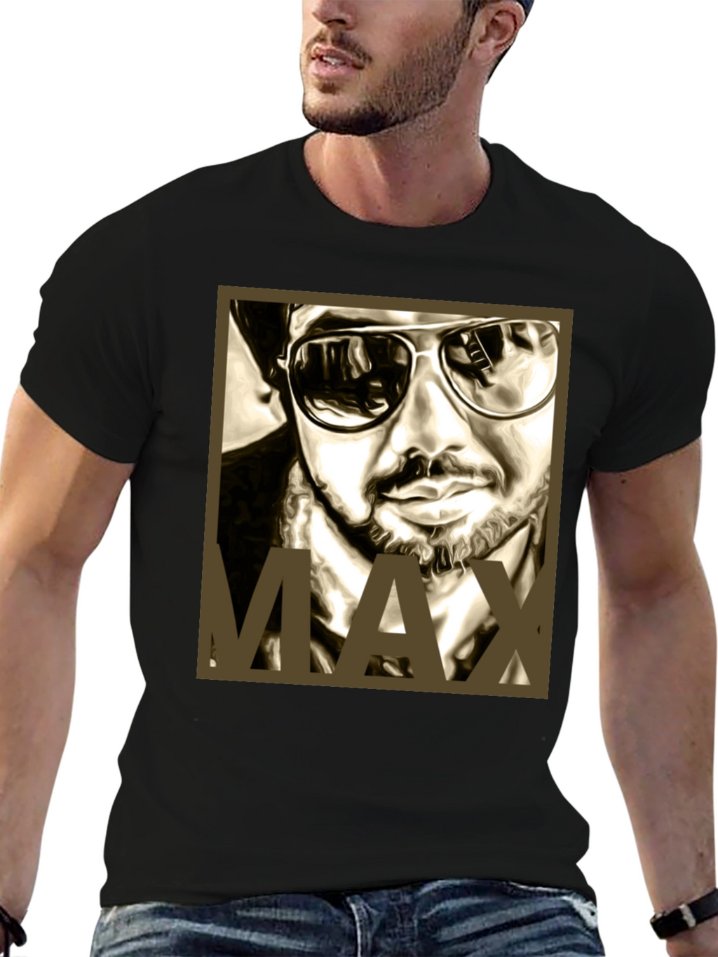 Cool MAX Graphic Black T-Shirt