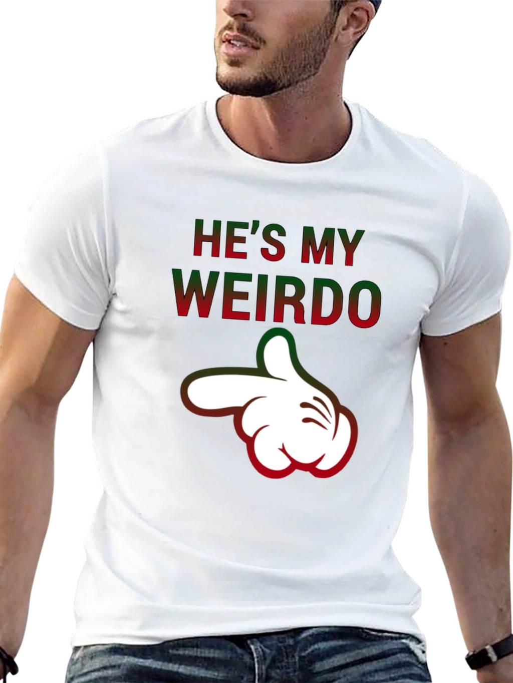 Hes My Weirdo Funny Graphic T-Shirt