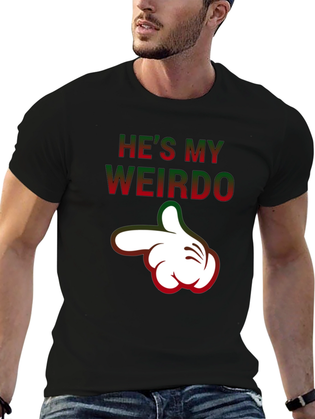 Hes My Weirdo Funny Graphic T-Shirt