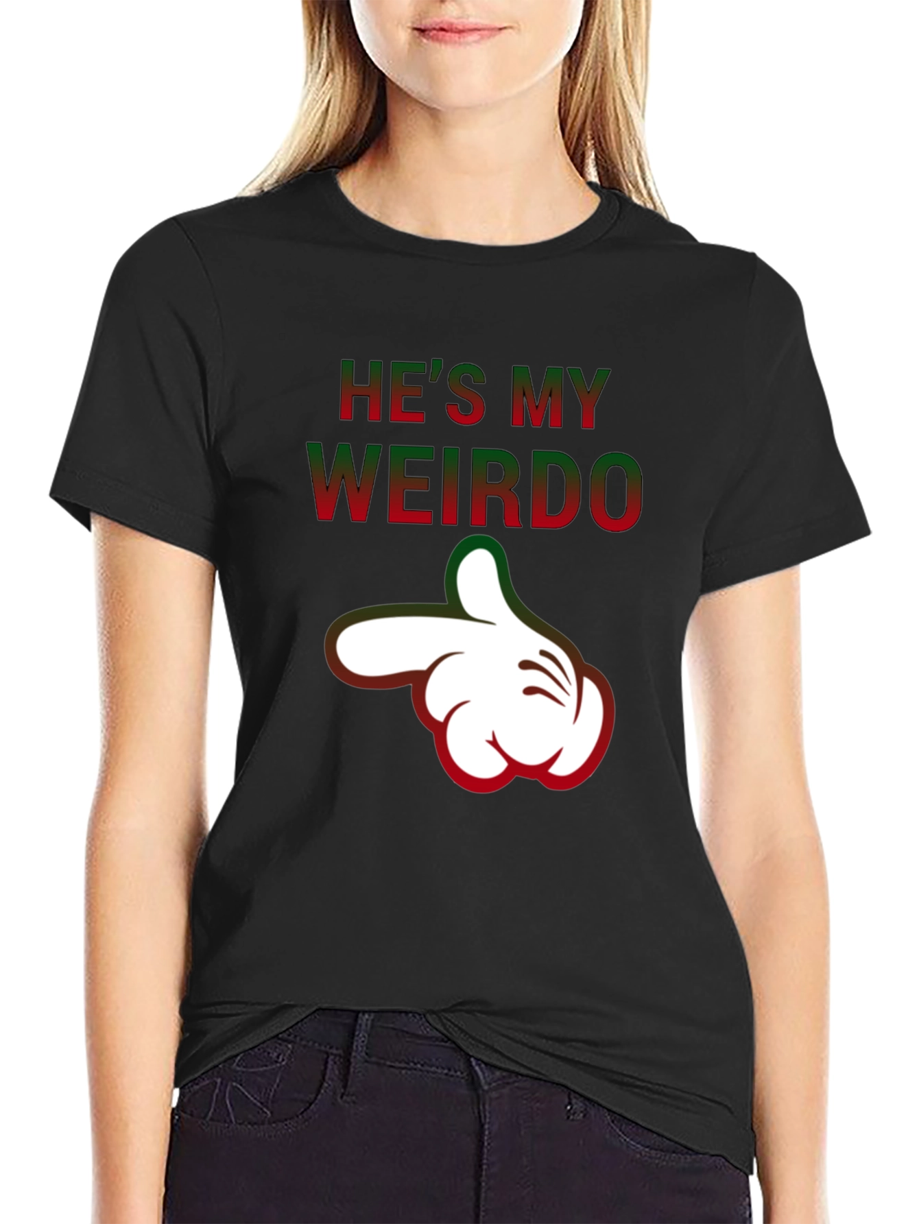 Hes My Weirdo Funny Graphic T-Shirt