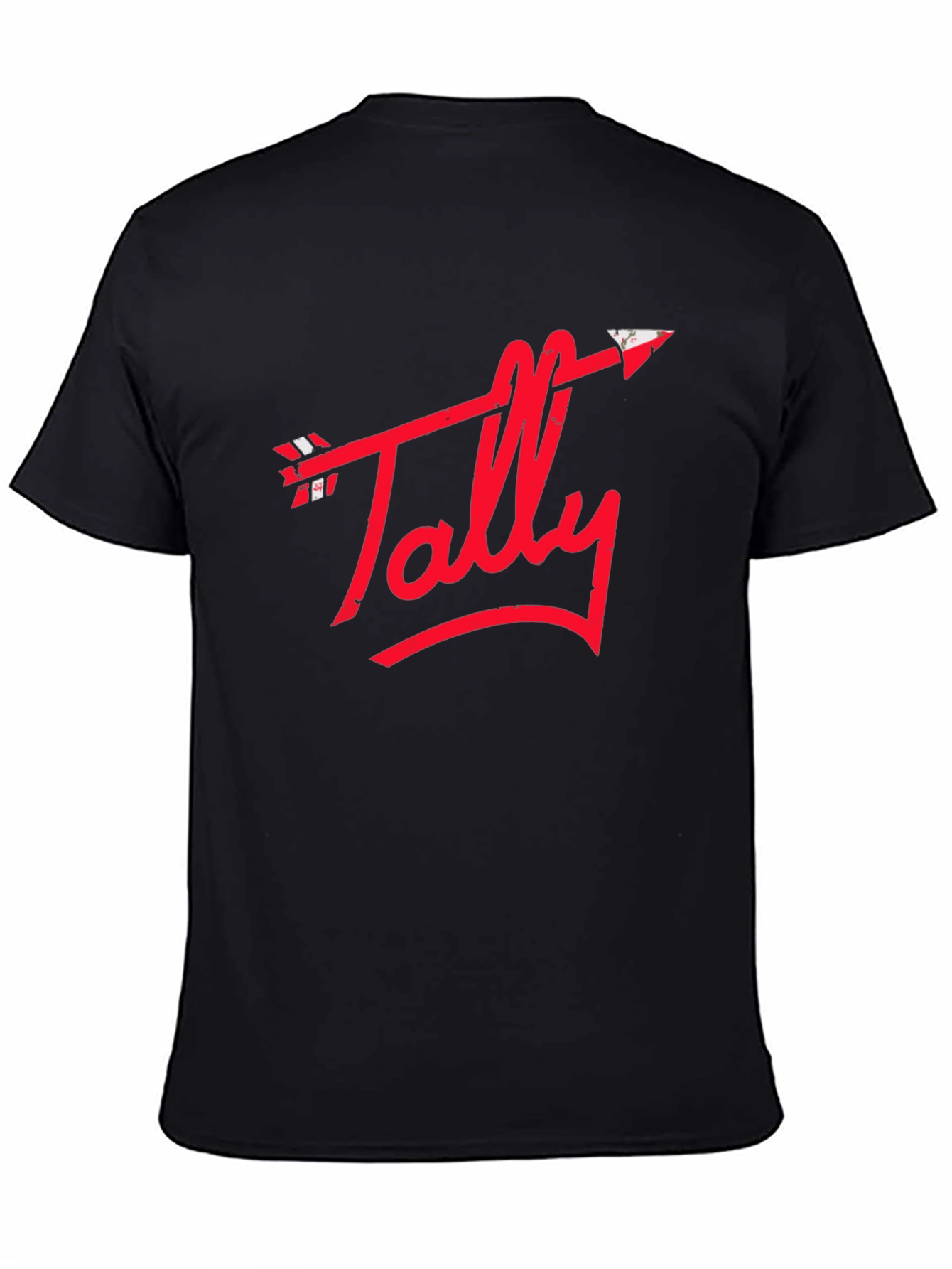 Tally Arrow Graphic Tee - Black Casual T-Shirt