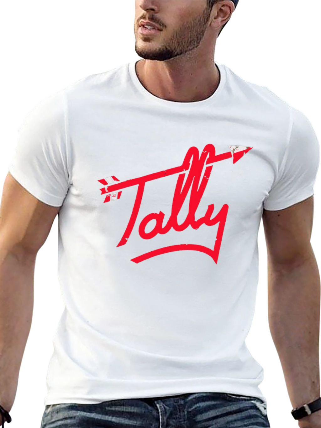 Tally Arrow Graphic Tee - Black Casual T-Shirt