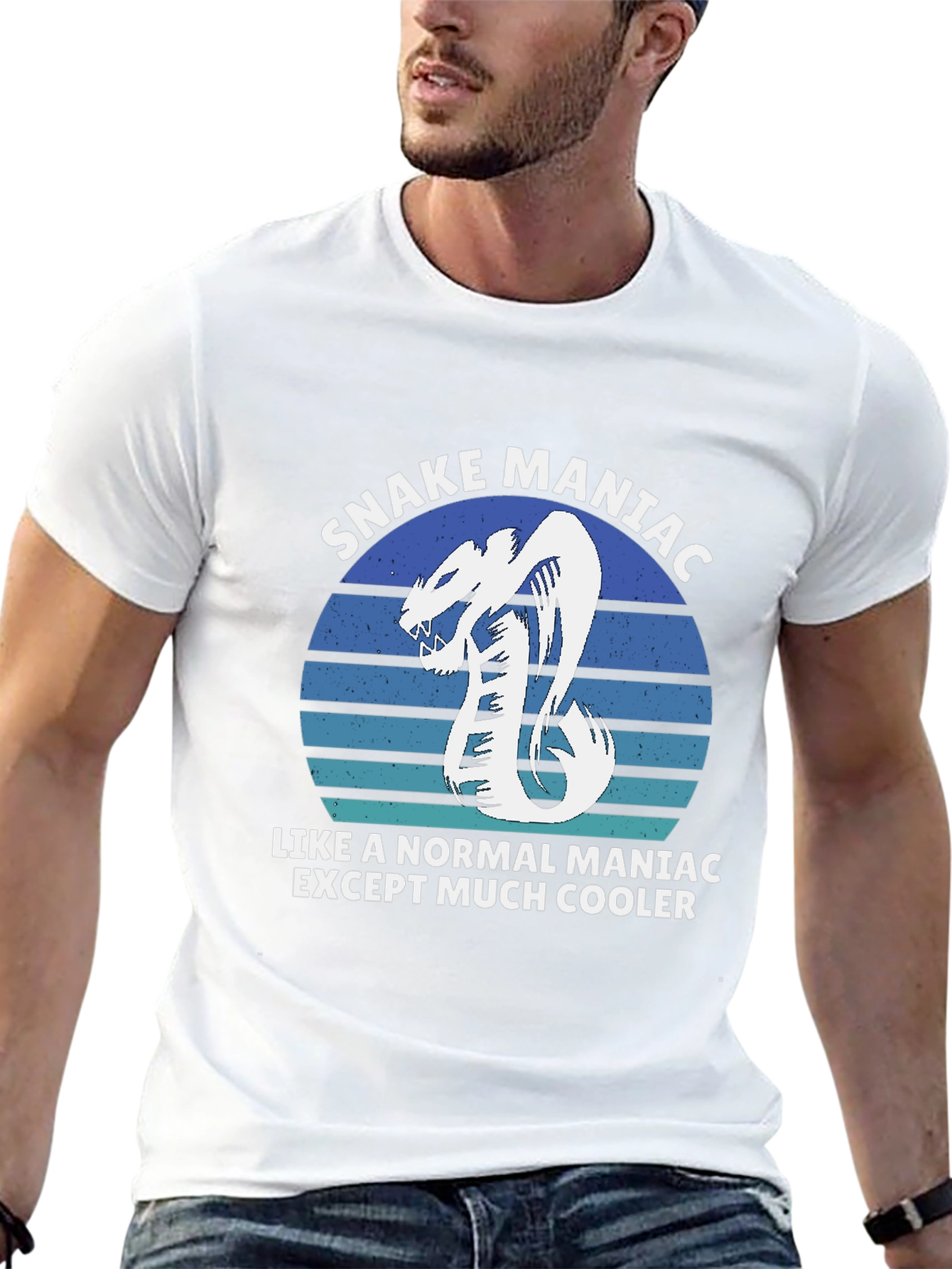 Snake Maniac Graphic T-Shirt - Cool & Unique Design
