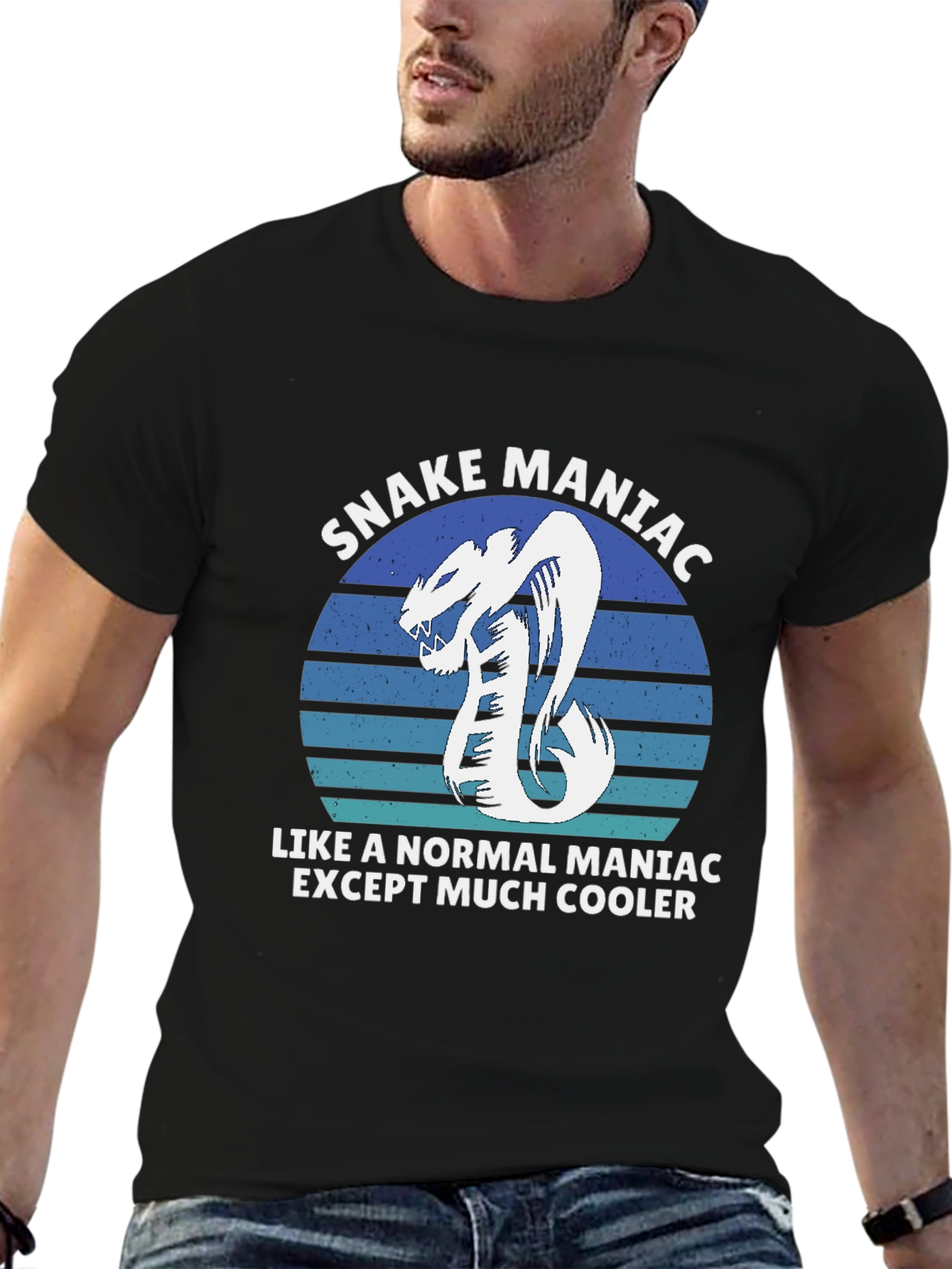 Snake Maniac Graphic T-Shirt - Cool & Unique Design