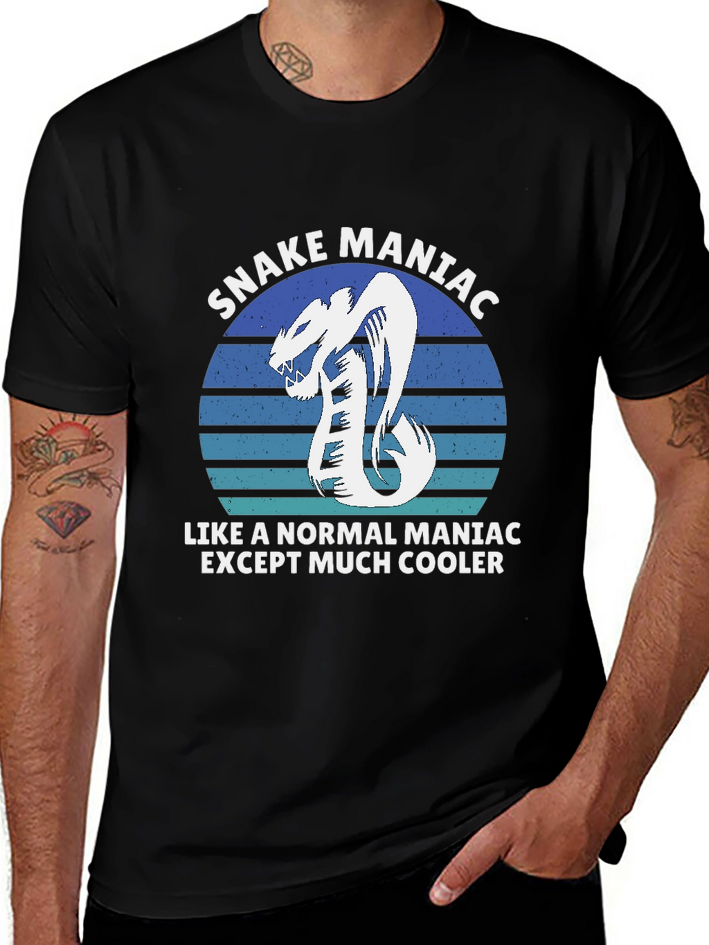 Snake Maniac Graphic T-Shirt - Cool & Unique Design