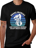 Snake Maniac Graphic T-Shirt - Cool & Unique Design