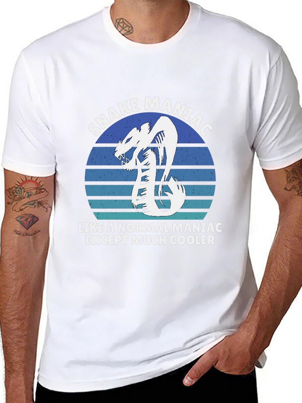 Snake Maniac Graphic T-Shirt - Cool & Unique Design