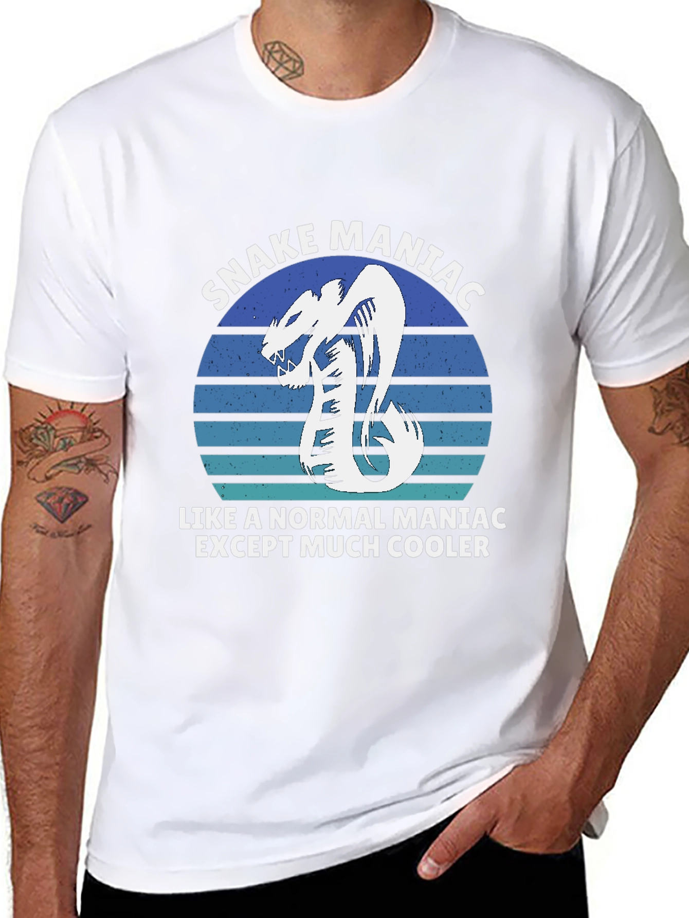 Snake Maniac Graphic T-Shirt - Cool & Unique Design