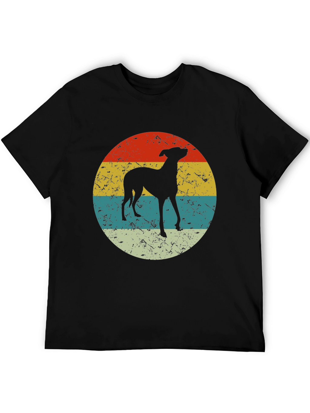 Retro Dog Silhouette Graphic Tee