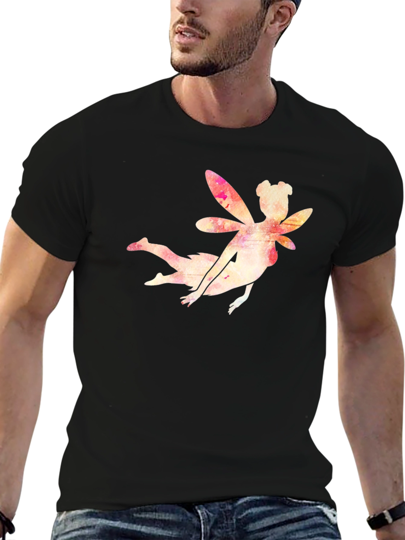 Fairy Silhouette Graphic T-Shirt - Soft Cotton Tee