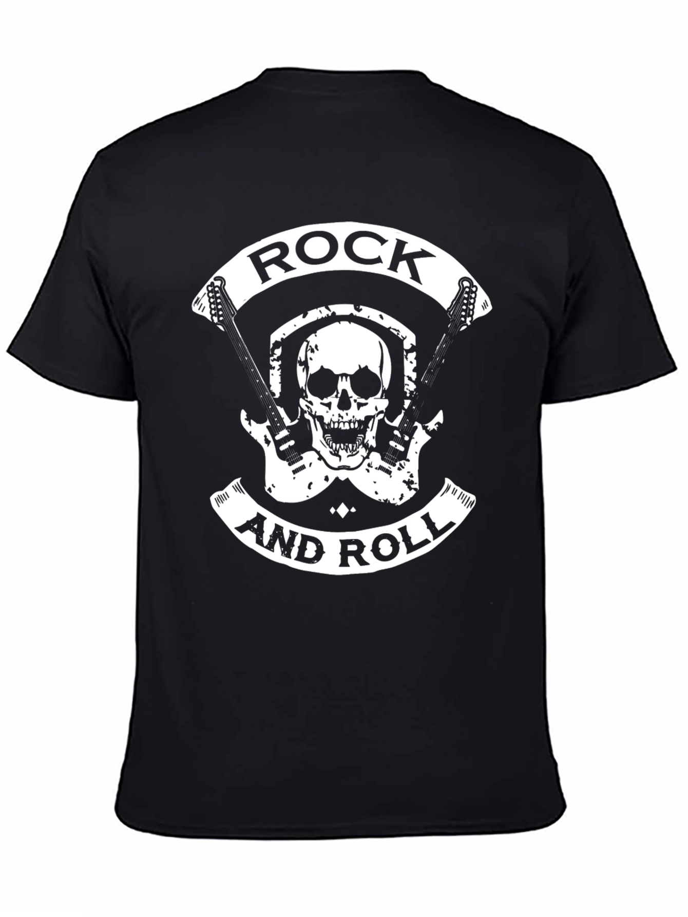 Rock and Roll Skull Graphic Tee - Music Fan Shirt