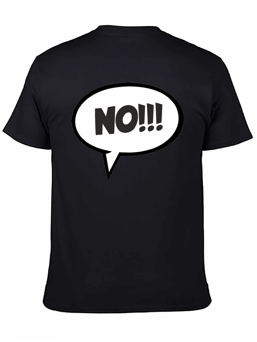 NO!!! Graphic T-Shirt - Black