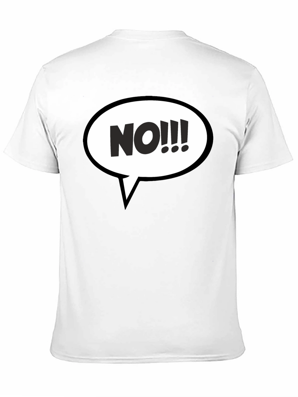 NO!!! Graphic T-Shirt - Black